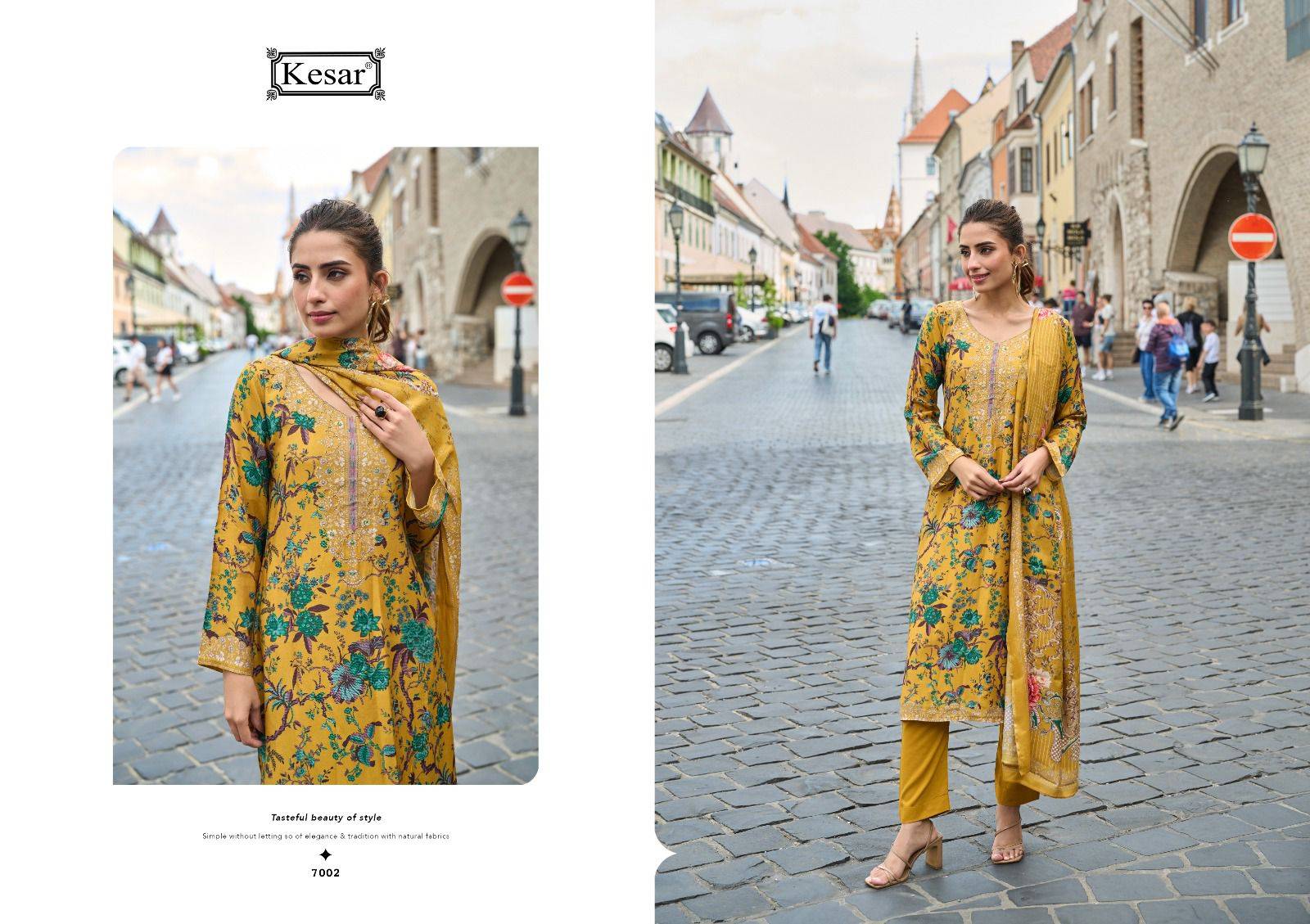ARMANI by KESAR KARACHI 5001 to 5004 series pure viscose muslin dresses at Wholesale Price